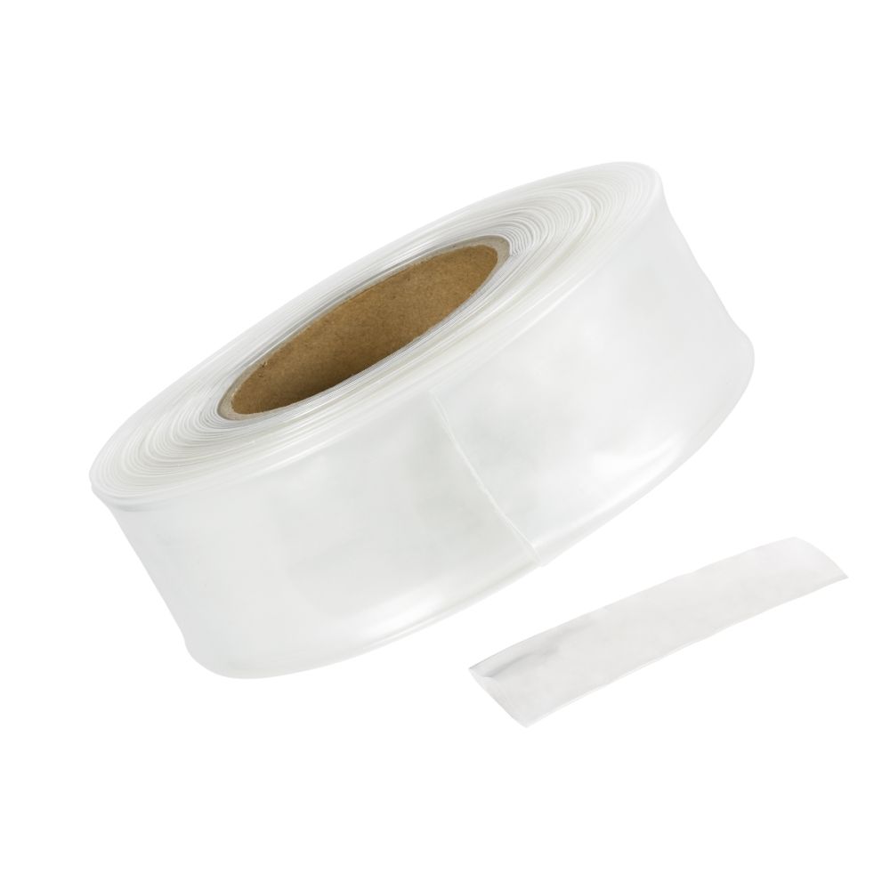 GLOBOSTAR® SHRINKTUBE 79970 Θερμοσυστελλόμενο Μακαρόνι Στεγανοποίησης για Neon Flex LED Αδιάβροχο IP65 - Διάφανο - Μ250 x Π4 x Υ4cm/Π2 x Υ2cm - Ρολό 25 Μέτρων