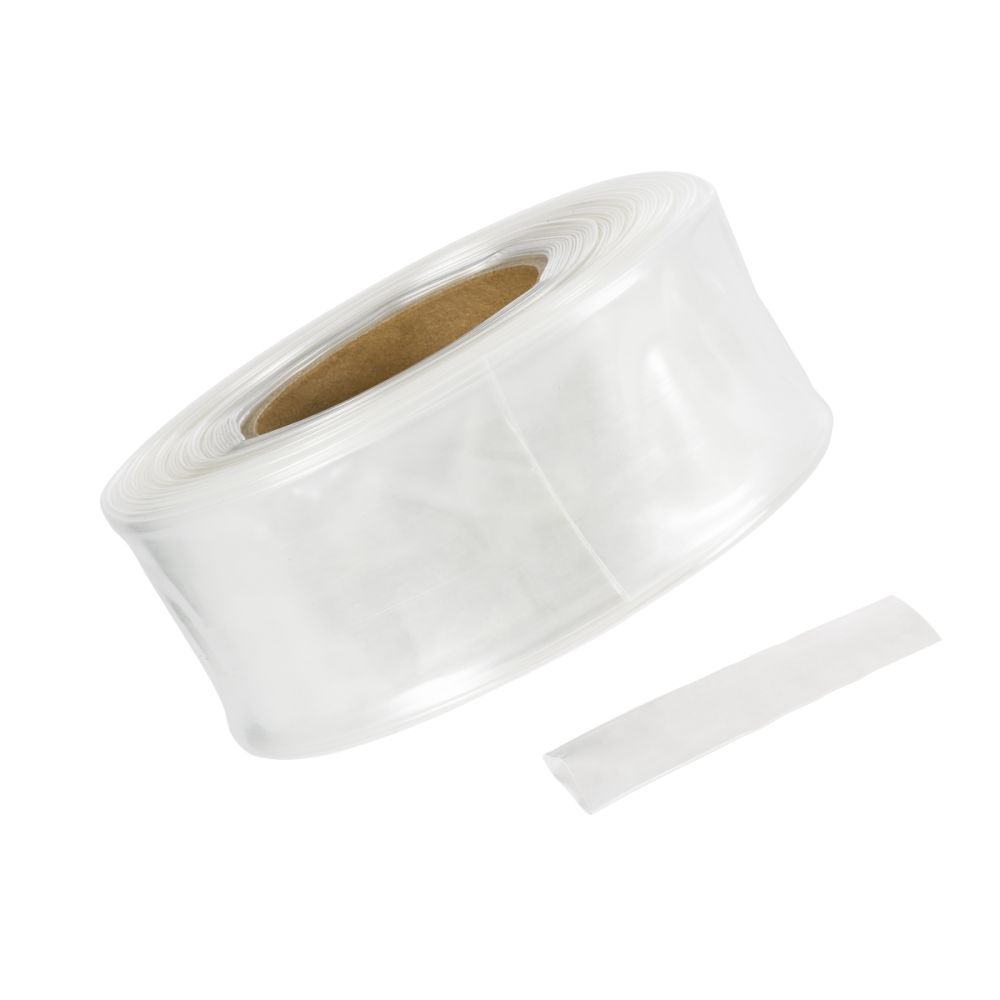GLOBOSTAR® SHRINKTUBE 79971 Θερμοσυστελλόμενο Μακαρόνι Στεγανοποίησης για Neon Flex LED Αδιάβροχο IP65 - Διάφανο - Μ250 x Π5 x Υ5cm/Π2.5 x Υ2.5cm - Ρολό 25 Μέτρων