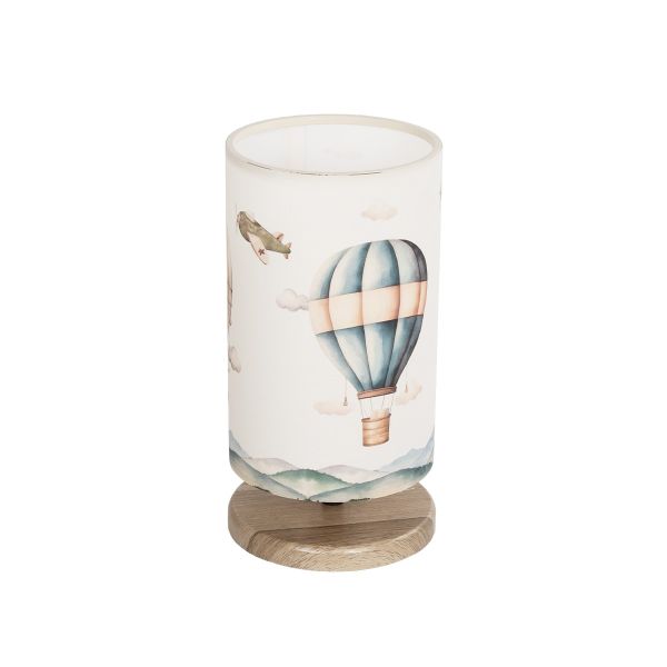 GLOBOSTAR® BALLON 204-0145 Παιδικό Επιτραπέζιο Φωτιστικό Πορτατίφ με Ντουί 1 x E14 AC 220-240V IP20 - Πολύχρωμο - Μ15 x Π15 x Υ30cm