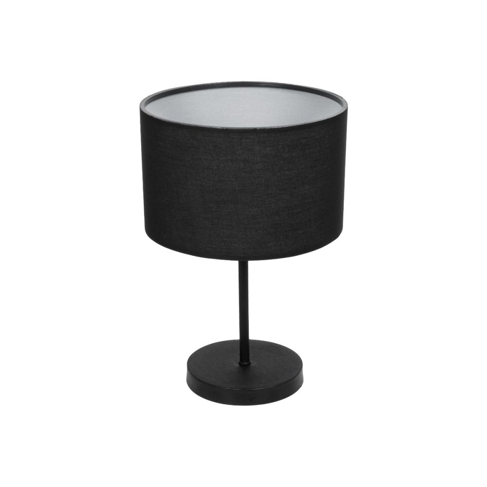 GLOBOSTAR® LARA 204-0196 Μοντέρνο Επιτραπέζιο Φωτιστικό Πορτατίφ με Ντουί 1 x E27 AC 220-240V IP20 - Μαύρο - Μ24 x Π24 x Υ36cm