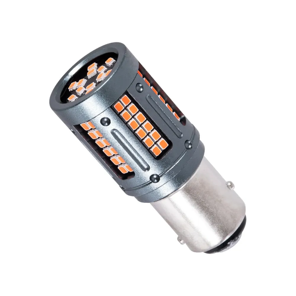 GloboStar® 81273 Λάμπα Αυτοκινήτου & Φορτηγού LED 1157 - BAY15D - P21/5W 3rd Generation Can-Bus Extreme Truck Series 84xSMD3030 9.6W 1152lm 360° DC 24-36V IP20 Φ2 x Υ5cm Κόκκινο