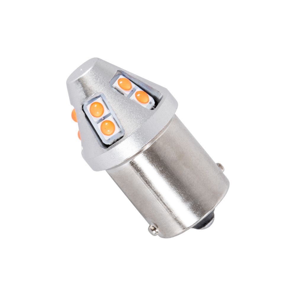 GloboStar® 1156 - BA15S - P21W 81460 Λάμπα Αυτοκινήτου & Φορτηγού  3rd Generation Can-Bus Extreme Truck Series LED 12 SMD 3030 5W 100lm 360° DC 10-30V IP20 Κόκκινο