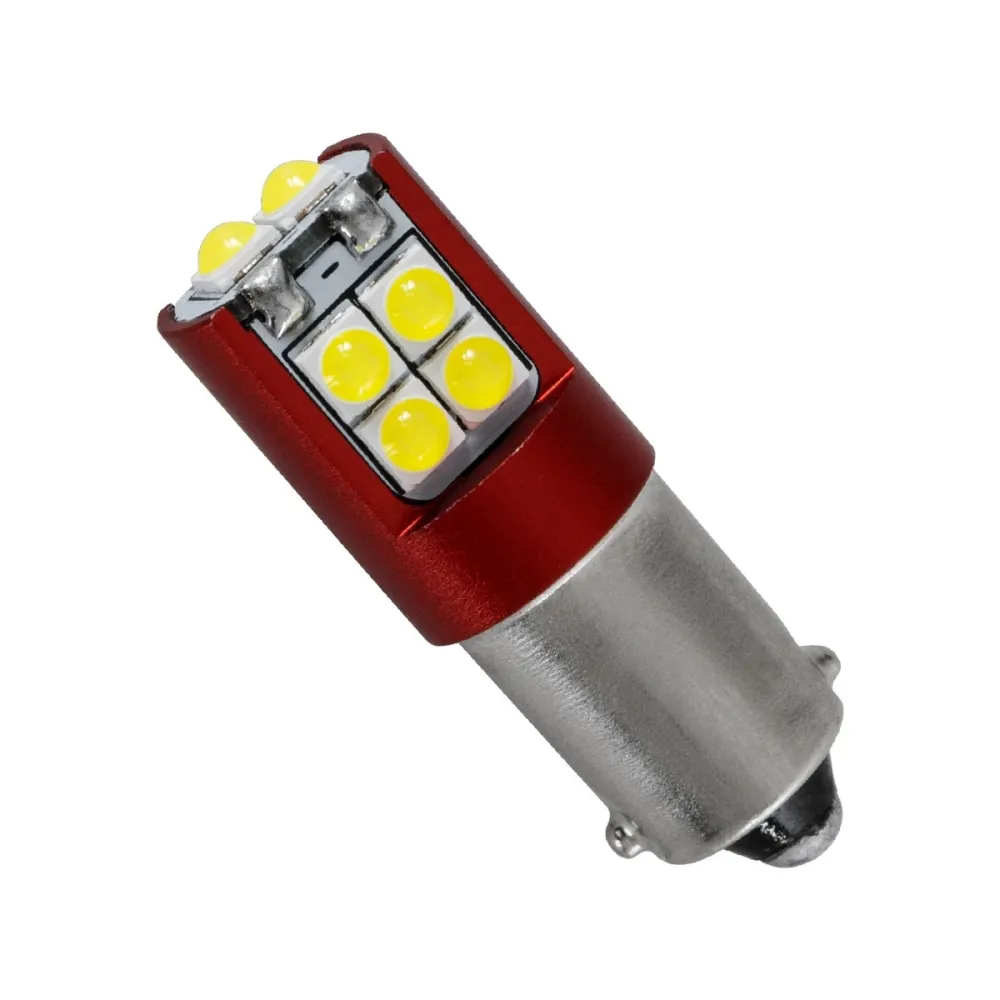 GloboStar® 81464 Λάμπα Αυτοκινήτου LED BA9s - T4W 3rd Generation Can-Bus Extreme Truck Series 10xSMD3535 2.2W 406lm 360° DC 10-45V IP20 Φ1.1 x Υ3.2cm Ψυχρό Λευκό 6000K