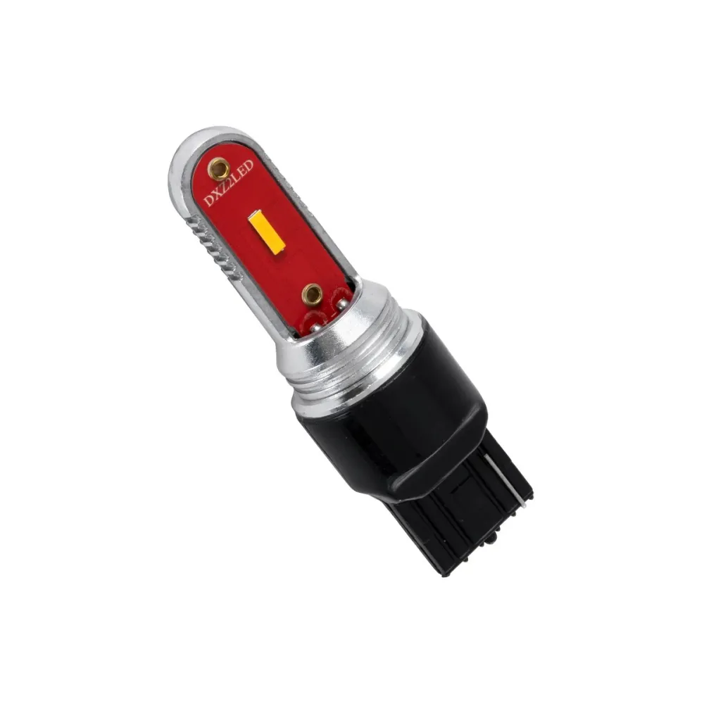 GloboStar® 81499 Λάμπα Αυτοκίνητου T20 - 7440 - W21W 3rd Generation Can-Bus Extreme Series LED 2 DUO DXZ 9W 375lm 240° DC 12V IP20 Πορτοκαλί