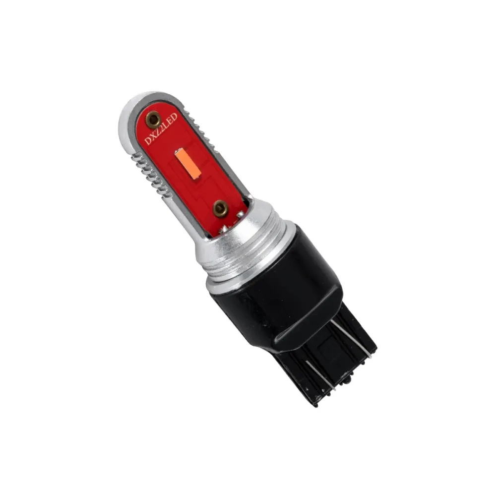 GloboStar® 81500 Λάμπα Αυτοκίνητου T20 - 7443 - W21/5W 3rd Generation Can-Bus Extreme Series LED 2 DUO DXZ 9W 205lm 240° DC 12V IP20 Κόκκινο