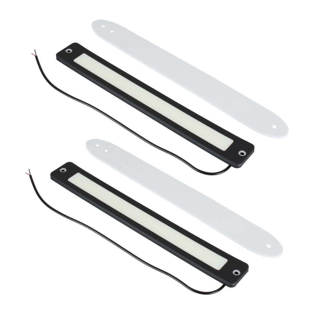 GloboStar® 81722 Σετ 2 Μπάρες DRL LED CREE COB 24W 3600lm 120° DC 12V Αδιάβροχες IP65 Ψυχρό Λευκό 6000K
