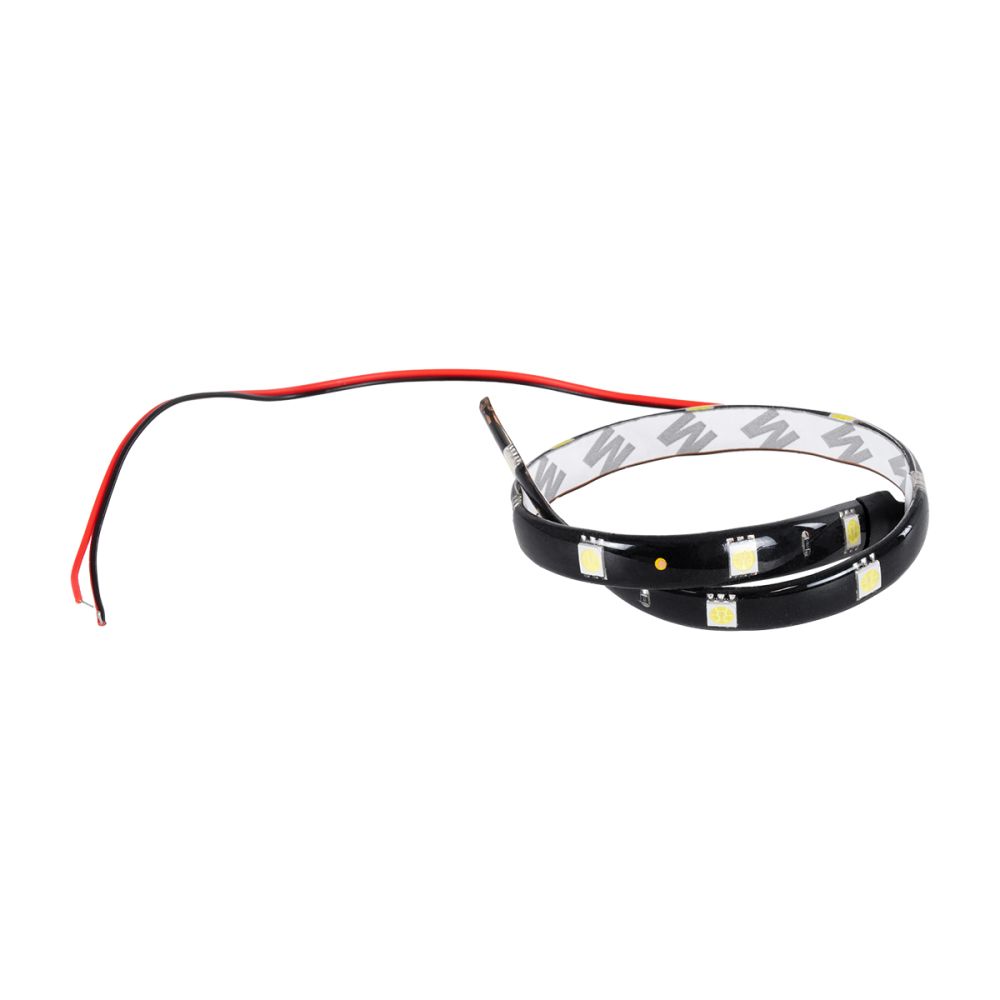 GloboStar® Αδιάβροχη Ταινία LED 30cm 15xSMD5050 12V IP65 Μ30 x Π1 x Υ0.3cm Ψυχρό Λευκό 6000K
