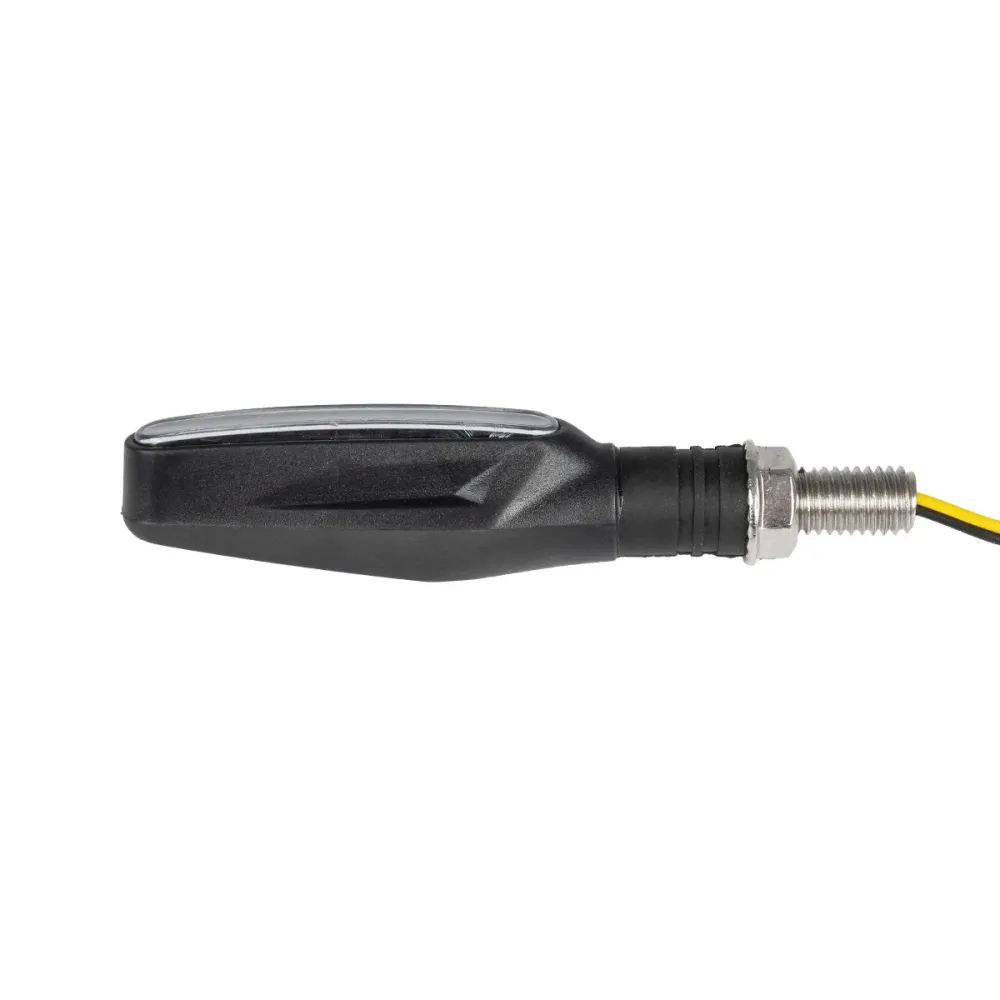 GLOBOSTAR® TURNLIGHT 81754 Φλας Μοτοσυκλέτας LED 1W/2W 110lm/220lm 120° DC 12V Αδιάβροχο IP65 Πορτοκαλί - Μ14 x Π2.3 x Υ1.9cm - Πακέτο 2 Τεμαχίων - 1 Χρόνο Εγγύηση