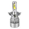 GLOBOSTAR® LEDKITC6 82002 Λάμπα H4 LED 24W/48W 3600lm/7200lm 360° DC 12-24V Αδιάβροχο IP65 Ψυχρό Λευκό 6000K - CREE COB Chip - Μ3.5 x Π3.5 x Υ9.5cm - Πακέτο 2 Τεμαχίων - 1 Χρόνο Εγγύηση