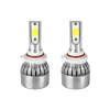 GloboStar® 82006 H10 C6 Line KIT Βασικού Φωτισμού Αυτοκινήτου & Φορτηγού 1st Generation Can-Bus Series LED CREE CXB COB 24W/48W 4800lm/9600lm DC 12V Αδιάβροχο IP65 Ψυχρό Λευκό 6000K