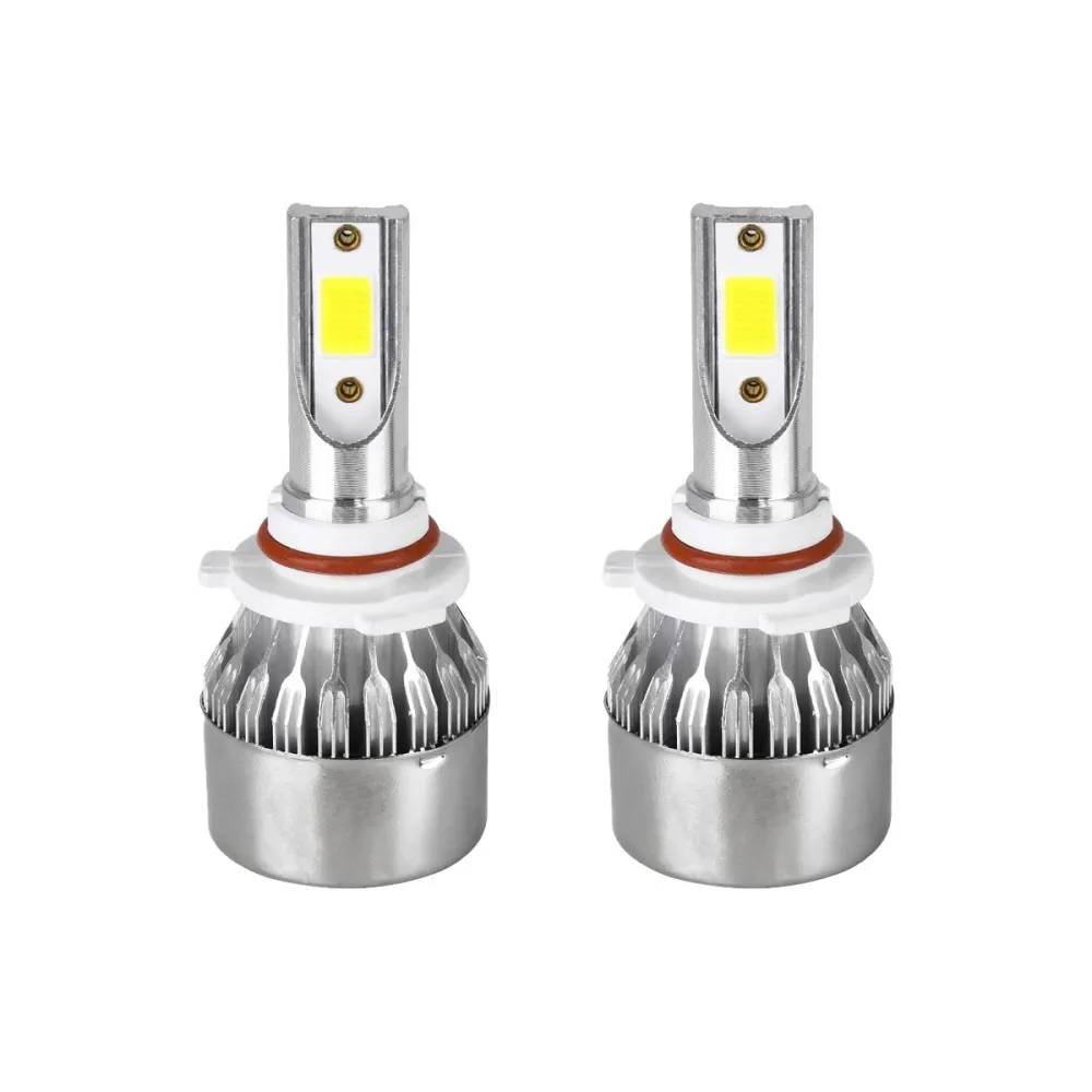 GloboStar® 82009 HB3 9005 C6 Line KIT Βασικού Φωτισμού Αυτοκινήτου & Φορτηγού 1st Generation Can-Bus Series LED CREE CXB COB 24W/48W 4800lm/9600lm DC 12V Αδιάβροχο IP65 Ψυχρό Λευκό 6000K