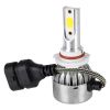 GloboStar® 82006 H10 C6 Line KIT Βασικού Φωτισμού Αυτοκινήτου & Φορτηγού 1st Generation Can-Bus Series LED CREE CXB COB 24W/48W 4800lm/9600lm DC 12V Αδιάβροχο IP65 Ψυχρό Λευκό 6000K