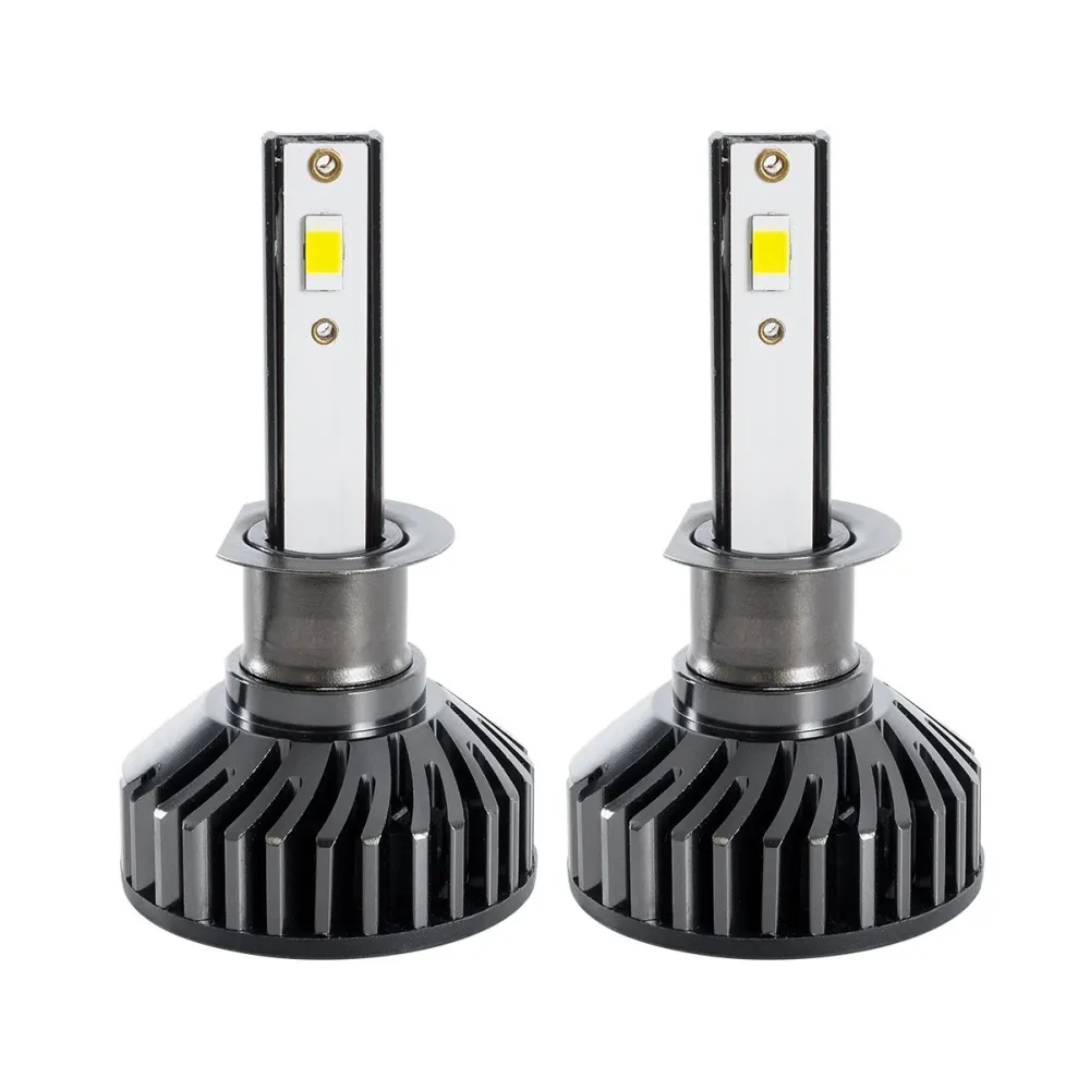 GLOBOSTAR® LEDKITF2 82020 Λάμπα H1 CANbus LED 30W/60W 3500lm/7000lm 360° DC 12-24V Αδιάβροχο IP65 Ψυχρό Λευκό 6000K - CREE COB Chip - Μ4 x Π4 x Υ7cm - Πακέτο 2 Τεμαχίων - 2 Χρόνια Εγγύηση