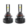 GLOBOSTAR® LEDKITF2 82029 Λάμπα HB3 9005 CANbus LED 30W/60W 3500lm/7000lm 360° DC 12-24V Αδιάβροχο IP65 Ψυχρό Λευκό 6000K - CREE COB Chip - Μ4 x Π4 x Υ6.6cm - Πακέτο 2 Τεμαχίων - 2 Χρόνια Εγγύηση