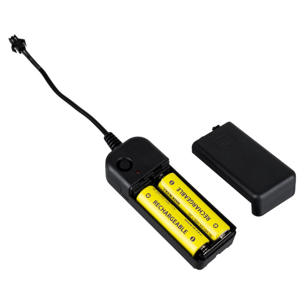 GloboStar® 82221 Φορητός Ελεγκτής Τροφοδοσίας - Τροφοδοτικό για TUBE 360° Degree Διακοσμητική EL-Wire Neon Αυτοκινήτου Κορδόνι για Μπαταρίες 2xAA
