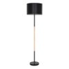 GLOBOSTAR® ASHLEY 00824 Μοντέρνο Επιδαπέδιο Φωτιστικό με Ντουί 1 x E27 AC 220-240V IP20 - Μαύρο & Μπεζ - Μ40 x Π40 x Υ145cm