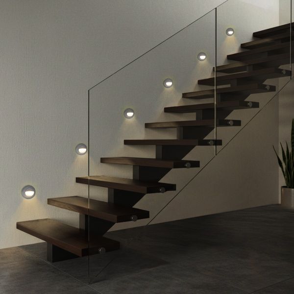 kelvo® STEPART KLV-101-0075 Μοντέρνο Χωνευτό Φωτιστικό Σκαλοπατιού - Διαδρόμου LED 3W 375lm 45° AC 220-240V Αδιάβροχο IP65 Θερμό Λευκό 2700K - Lumileds SMD Chip & TÜV SÜD Driver - Γκρι Ανθρακί Ματ - Μ8.3 x Π4.5 x Υ8.3cm  / Q6.55 x 6.55cm - 5 Χρόνια Εγ