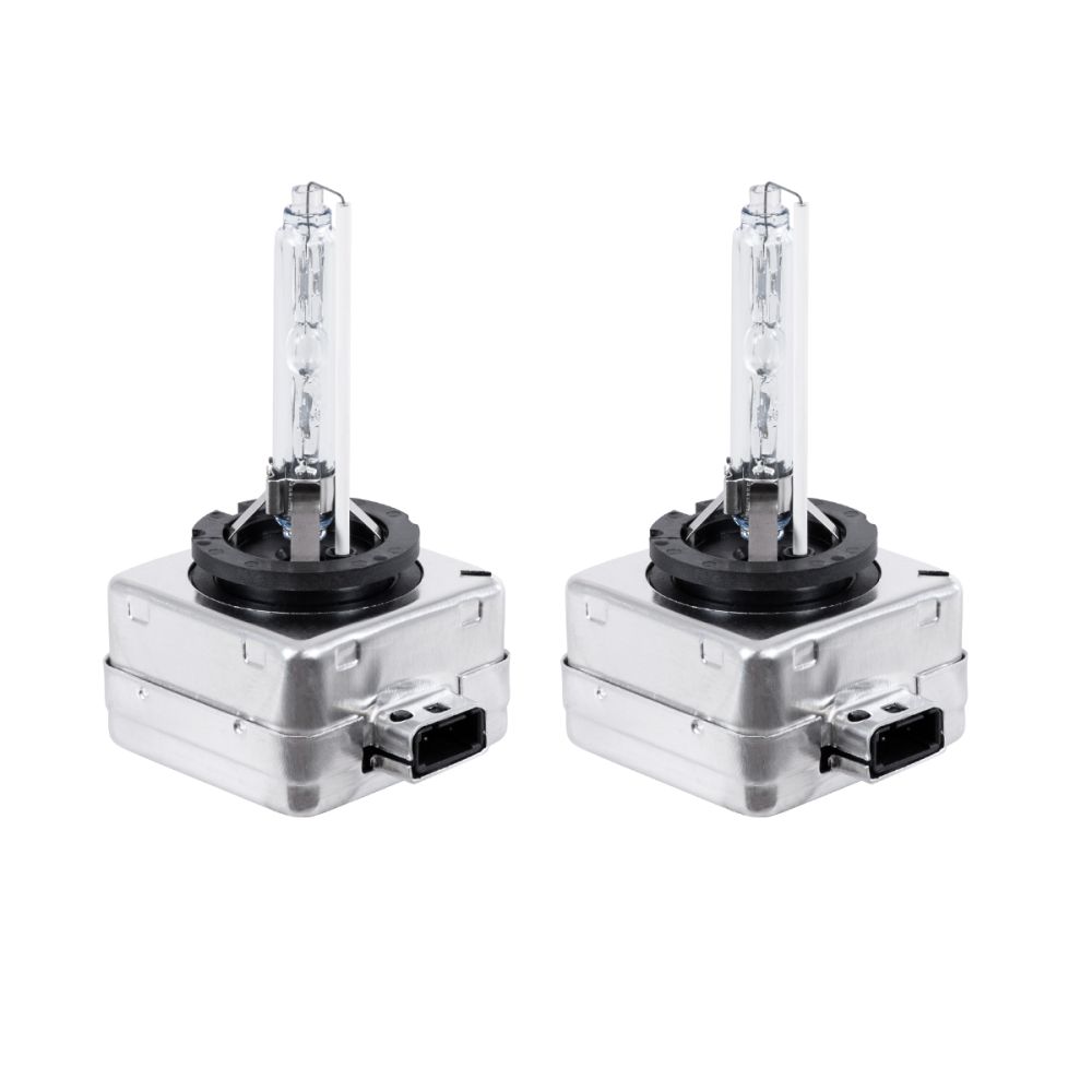 GLOBOSTAR® HID 84030 Λάμπα Xenon D1S Super Vision Υψηλής Φωτεινότητας +60% CANbus E1 ECER37 55W/110W 5000lm/10000lm 360° DC 12-24V Αδιάβροχο IP65 Ψυχρό Λευκό 6000K - Μ4.5 x Π5 x Υ8.5cm - Πακέτο 2 Τεμαχίων - 2 Χρόνια Εγγύηση