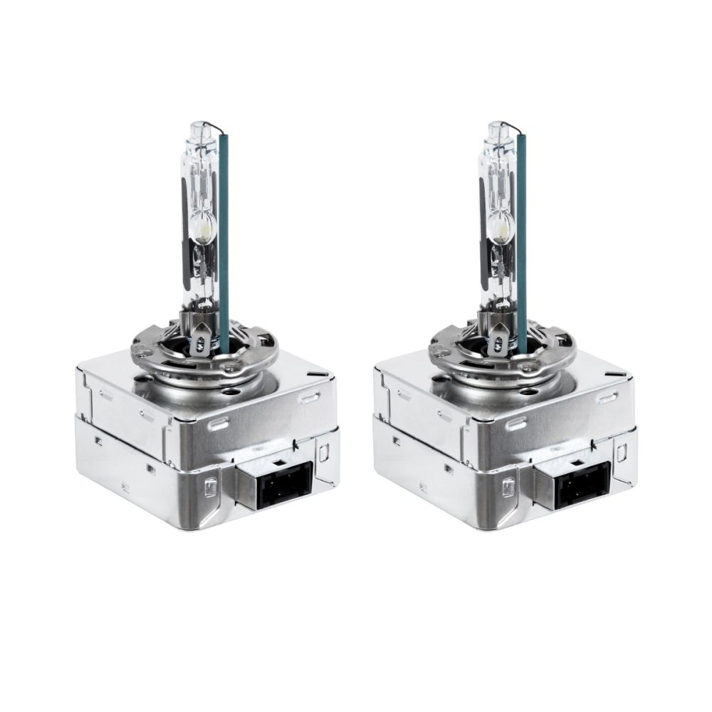 GLOBOSTAR® HID 84041 Λάμπα Xenon D1R Super Vision Υψηλής Φωτεινότητας +80% CANbus DOT ECER37 55W/110W 5000lm/10000lm 360° DC 12-24V Αδιάβροχο IP65 Ψυχρό Λευκό 6000K - Μ4 x Π5 x Υ8cm - Πακέτο 2 Τεμαχίων - 2 Χρόνια Εγγύηση