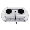 GloboStar® 85177 PRO Series Φάρος Σήμανσης Οχήματος Οδικής Βοήθείας για Αυτοκίνητα & Φορτηγά 6 Προγραμμάτων Φωτισμού STROBE LED COB 60W DC 10-30V Αδιάβροχος IP66 Πορτοκαλί