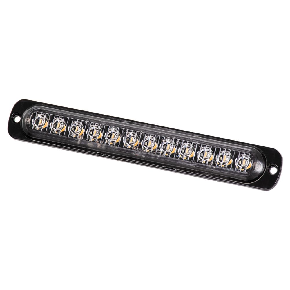 GloboStar® 85269 PRO Series Μπάρα Σήμανσης Οχήματος Οδικής Βοήθείας για Αυτοκίνητα & Φορτηγά 10 Προγραμμάτων Φωτισμού STROBE LED SMD 3030 15W DC 12-24V Αδιάβροχη IP65 Πορτοκαλί