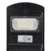 GLOBOSTAR® STREETB 85341 Φωτιστικό Δρόμου LED 30W 1500lm 120° DC 5V με Ενσωματωμένο Φωτοβολταϊκό Panel 6V 6W & Επαναφορτιζόμενη Μπαταρία Li-ion 3.2V 5000mAh με Αισθητήρα Κίνησης-Ημέρας-Νύχτας Αδιάβροχο IP65 Ψυχρό Λευκό 6000K - Μαύρο - Μ20 x Π40 x Υ6cm
