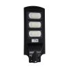 GLOBOSTAR® STREETB 85343 Φωτιστικό Δρόμου LED 90W 4500lm 120° DC 5V με Ενσωματωμένο Φωτοβολταϊκό Panel 6V 12W & Επαναφορτιζόμενη Μπαταρία Li-ion 3.2V 12000mAh με Αισθητήρα Κίνησης-Ημέρας-Νύχτας Αδιάβροχο IP65 Ψυχρό Λευκό 6000K - Μαύρο - Μ24 x Π63 x Υ6