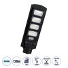 GloboStar® STREETA 85344 Professional LED Solar Street Light Αυτόνομο Ηλιακό Φωτιστικό Δρόμου 120W 6000lm 192 x LED SMD 5730 με Ενσωματωμένο Φωτοβολταϊκό Panel 6V 15W & Επαναφορτιζόμενη Μπαταρία Li-ion 3.2V 15000mAh με Αισθητήρα Ημέρας-Νύχτας & PI