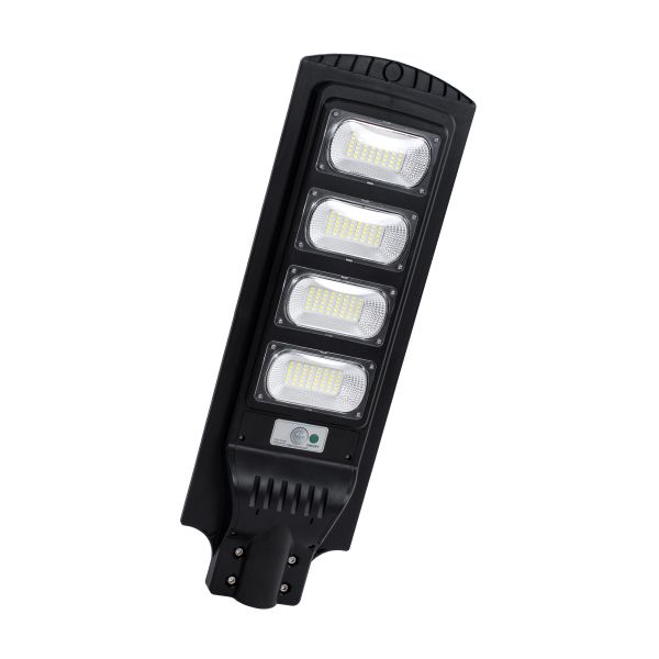 GloboStar® STREETA 85344 Professional LED Solar Street Light Αυτόνομο Ηλιακό Φωτιστικό Δρόμου 120W 1200lm 192 x LED SMD 5730 με Ενσωματωμένο Φωτοβολταϊκό Panel 6V 15W & Επαναφορτιζόμενη Μπαταρία Li-ion 3.2V 15000mAh με Αισθητήρα Ημέρας-Νύχτας & PI