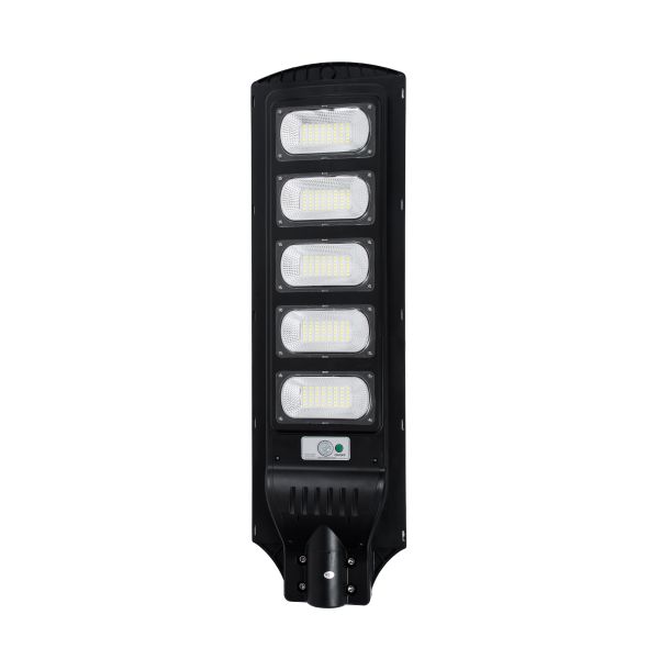 GloboStar® STREETA 85345 Professional LED Solar Street Light Αυτόνομο Ηλιακό Φωτιστικό Δρόμου 150W 7500lm 240 x LED SMD 5730 με Ενσωματωμένο Φωτοβολταϊκό Panel 6V 18W & Επαναφορτιζόμενη Μπαταρία Li-ion 3.2V 20000mAh με Αισθητήρα Ημέρας-Νύχτας & PI
