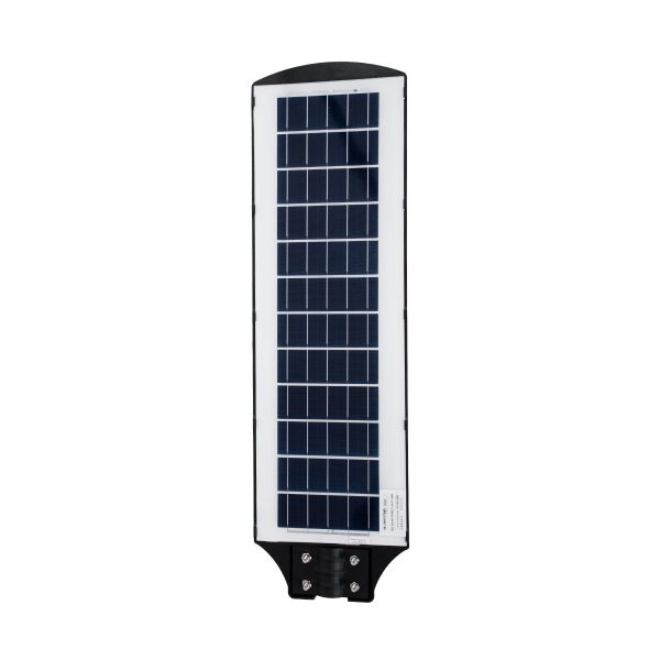 GloboStar® STREETA 85345 Professional LED Solar Street Light Αυτόνομο Ηλιακό Φωτιστικό Δρόμου 150W 7500lm 240 x LED SMD 5730 με Ενσωματωμένο Φωτοβολταϊκό Panel 6V 18W & Επαναφορτιζόμενη Μπαταρία Li-ion 3.2V 20000mAh με Αισθητήρα Ημέρας-Νύχτας & PI