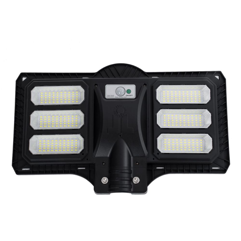 GloboStar® STREETO 85347 Professional LED Solar Street Light Αυτόνομο Ηλιακό Φωτιστικό Δρόμου 150W 1000lm 300 x LED SMD 5730 με Ενσωματωμένο Φωτοβολταϊκό Panel 6V 12W & Επαναφορτιζόμενη Μπαταρία Li-ion 3.2V 10000mAh με Αισθητήρα Ημέρας-Νύχτας & PI