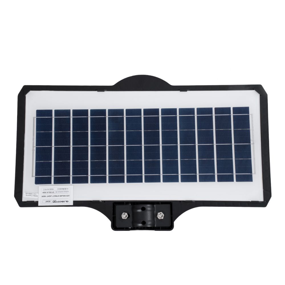 GloboStar® STREETO 85347 Professional LED Solar Street Light Αυτόνομο Ηλιακό Φωτιστικό Δρόμου 150W 1000lm 300 x LED SMD 5730 με Ενσωματωμένο Φωτοβολταϊκό Panel 6V 12W & Επαναφορτιζόμενη Μπαταρία Li-ion 3.2V 10000mAh με Αισθητήρα Ημέρας-Νύχτας & PI