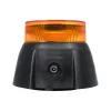 GloboStar® 85359 PRO Series Επαναφορτιζόμενος Φάρος Σήμανσης Οχήματος Security - Ασφαλείας για Αυτοκίνητα & Φορτηγά 10 Προγραμμάτων Φωτισμού STROBE LED 48W DC 10-30V Αδιάβροχος IP65 Πορτοκαλί