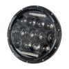 GloboStar® 85417 Σετ 2 x Φανάρια JEEP WRANGLER 7'' Ιντσών Βασικού Φωτισμού H/L με Ring Light DRL LED CREE CXB COB 75W 12000lm DC 10-30V Αδιάβροχα IP67 Ψυχρό Λευκό 6000K