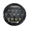 GloboStar® 85417 Σετ 2 x Φανάρια JEEP WRANGLER 7'' Ιντσών Βασικού Φωτισμού H/L με Ring Light DRL LED CREE CXB COB 75W 12000lm DC 10-30V Αδιάβροχα IP67 Ψυχρό Λευκό 6000K