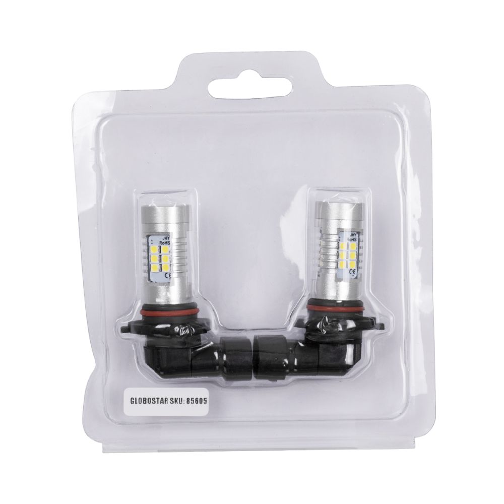 GloboStar® 85605 HB3 9005 JHY Line KIT Βασικού Φωτισμού Αυτοκινήτου & Μοτοσυκλέτας 2nd Generation Can-Bus Series LED SMD 3030 80W 8000lm DC 12V Αδιάβροχο IP65 Ψυχρό Λευκό 6000K