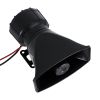 GloboStar® 85698 Τηλεβόας - Ντουντούκα - Σειρήνα - Κόρνα Αυτοκινήτου με 5 Προγράμματα Ήχητικών Εφέ Αστυνομίας - Πυροσβεστικής - Security με Μικρόφωνο - 100W 300db DC 12V Αδιάβροχο IP65