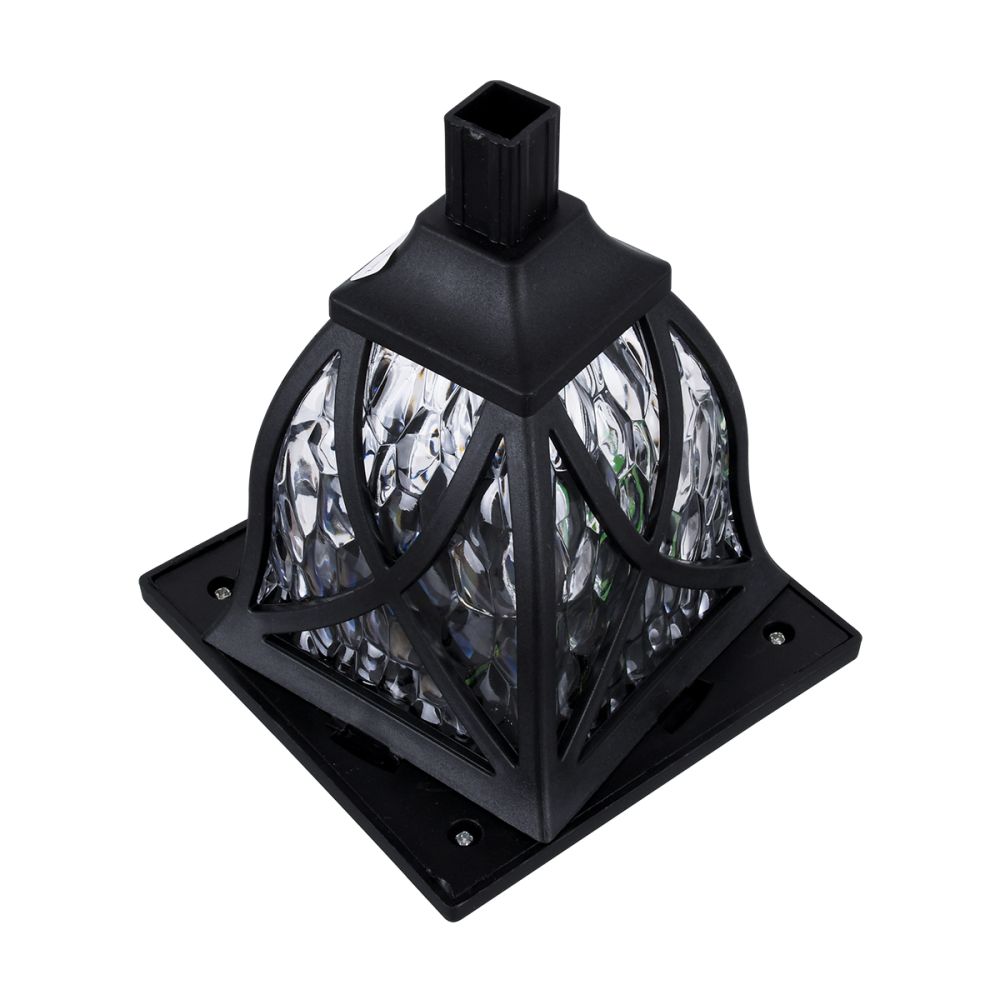 GloboStar® 85703 ΣΕΤ 6 Τεμαχίων Αυτόνομα Ηλιακά Φωτιστικά LED SMD 1W 100lm με Ενσωματωμένη Μπαταρία 600mAh - Φωτοβολταϊκό Πάνελ με Αισθητήρα Ημέρας-Νύχτας Αδιάβροχο IP65 Φανάρι Κήπου Τετράγωνο Ψυχρό Λευκό 6000K