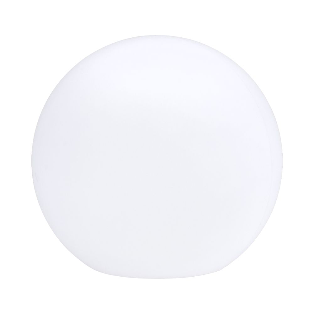 GLOBOSTAR® GARDENGLOW 85824 Μοντέρνο Φωτιστικό Κήπου Μπάλα με IR Ασύρματο Χειριστήριο LED 5W 250lm 360° DC 5V με USB-C με Επαναφορτιζόμενη Μπαταρία Li-ion 3.7V 2x18650 1400mAh Αδιάβροχο IP54 Πολύχρωμο RGBW Dimmable - Sanan SMD Chip - Γαλακτερό Λευκό - Μ24