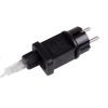 85828 Διακοσμητική Κουρτίνα 3 x 3 Μέτρα με Controller 8 Προγραμμάτων Εναλλαγών Φωτισμού - Επεκτεινόμενη 300 LED 3.6W AC 230V με Διάφανο Καλώδιο & Πρίζα Schuko Αδιάβροχη IP44 Ψυχρό Λευκό 6000K Μ3 x Υ3m
