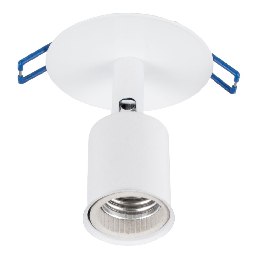 GLOBOSTAR® SARA 00848 Χωνευτό Φωτιστικό Οροφής με Ντουί 1 x E27 AC 220-240V IP20 - Λευκό - Μ8 x Π8 x Υ11cm / Q5.5cm