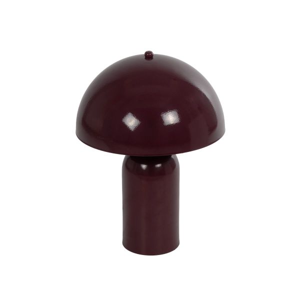 GLOBOSTAR® GASCO 204-0148 Μοντέρνο Επιτραπέζιο Φωτιστικό Πορτατίφ με Ντουί 1 x E27 AC 220-240V IP20 - Κόκκινο - Μ26 x Π26 x Υ35cm