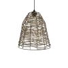 GLOBOSTAR® NETZ 205-0026 Boho Κρεμαστό Φωτιστικό Οροφής με Ντουί 1 x E27 AC 220-240V IP20 - Μπεζ - M30 x Π30 x Υ38cm