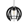 GLOBOSTAR® VIVIDUS 202-0028 Μοντέρνο Κρεμαστό Φωτιστικό Οροφής με Ντουί 1 x E27 AC 220-240V IP20 - Μαύρο - Μ27 x Π27 x Υ27cm