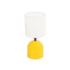 GLOBOSTAR® LOREN 204-0137 Μοντέρνο Επιτραπέζιο Φωτιστικό Πορτατίφ με Ντουί 1 x E14 AC 220-240V IP20 - Κίτρινο & Μπεζ - Μ15,5 x Π15,5 x Υ33cm