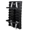 GLOBOSTAR® GOLIATH 90105 Προβολέας για Γήπεδα Tennis & Ποδοσφαίρου 5x5 LED 1000W 150000lm 75°x135° SDCM<5 Fish Eye Lens AC 220-240V Αδιάβροχο IP65 IK08 Φυσικό Λευκό 5000K - Lumileds SMD Chip & Mean Well Driver - Μαύρο Ματ - Μ62 x Π22 x Υ90cm - 