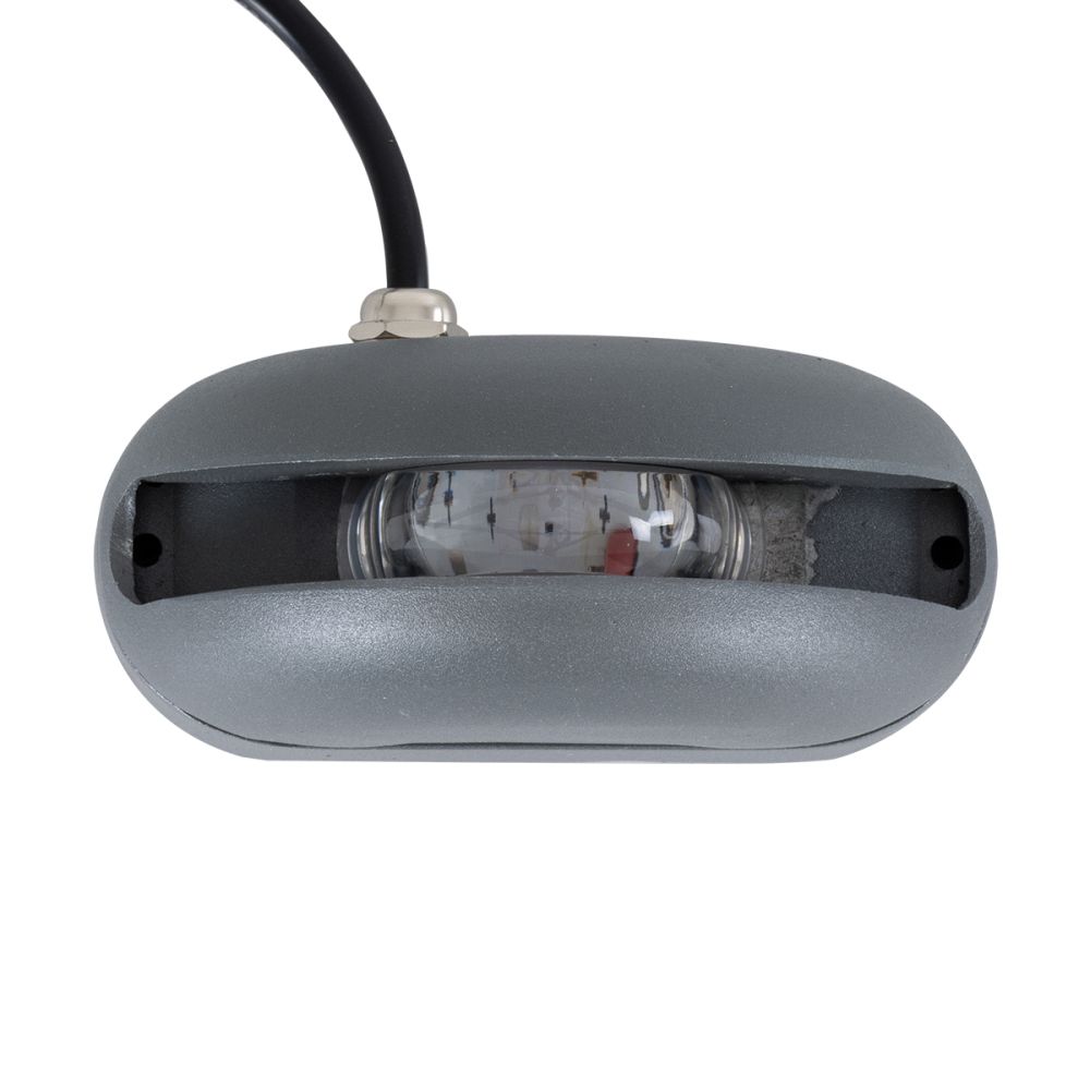 GLOBOSTAR® WINDOWCURBA 90110 Φωτιστικό Ανάδειξης Παραθύρων LED 6W 540lm 3°x262° DC 24V Αδιάβροχο IP65 Θερμό Λευκό 2700K Dimmable - CREE XPE Chip - Γκρι Ανθρακί Ματ - Μ12 x Π5.3 x Υ6.5cm - 3 Χρόνια Εγγύηση