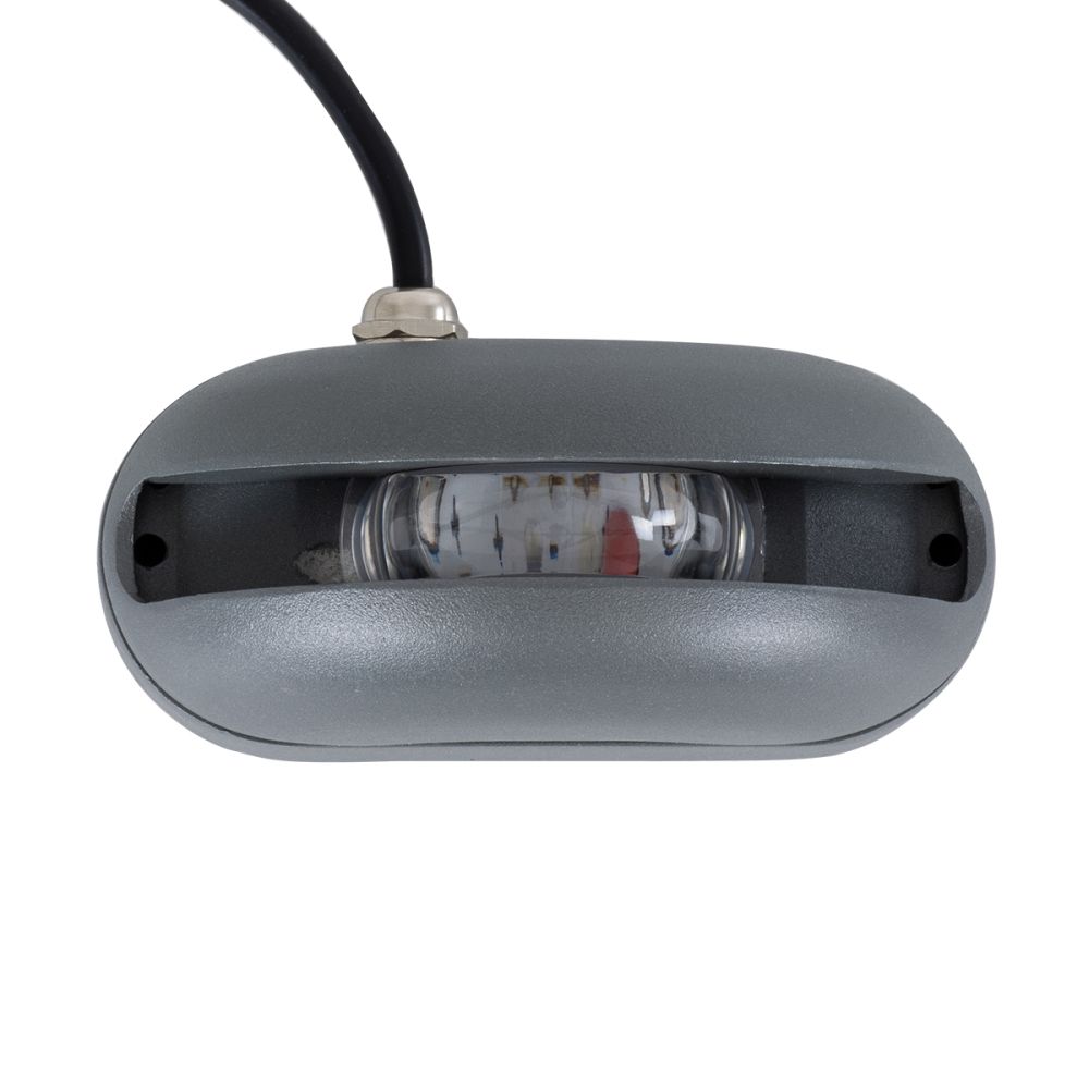 GLOBOSTAR® WINDOWCURBA 90111 Φωτιστικό Ανάδειξης Παραθύρων LED 6W 480lm 3°x262° DC 24V Αδιάβροχο IP65 Μπλε Dimmable - CREE XPE Chip - Γκρι Ανθρακί - Μ12 x Π5.3 x Υ6.5cm - 3 Χρόνια Εγγύηση
