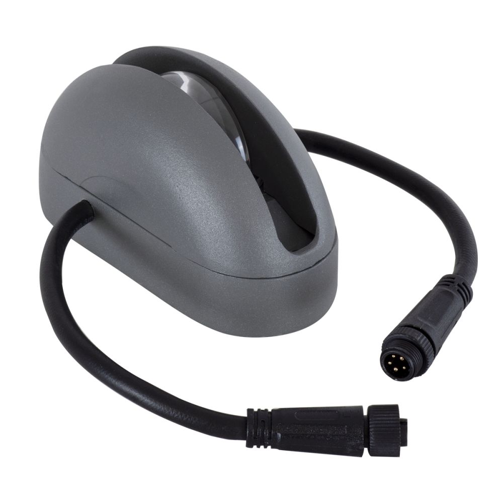 GLOBOSTAR® WINDOWCURBA 90112 Φωτιστικό Ανάδειξης Παραθύρων LED 6W 480lm 3°x262° DC 24V Αδιάβροχο IP65 Πολύχρωμο RGB Dimmable DMX512 - CREE XPE Chip - Γκρι Ανθρακί - Μ12 x Π5.3 x Υ6.5cm - 3 Χρόνια Εγγύηση